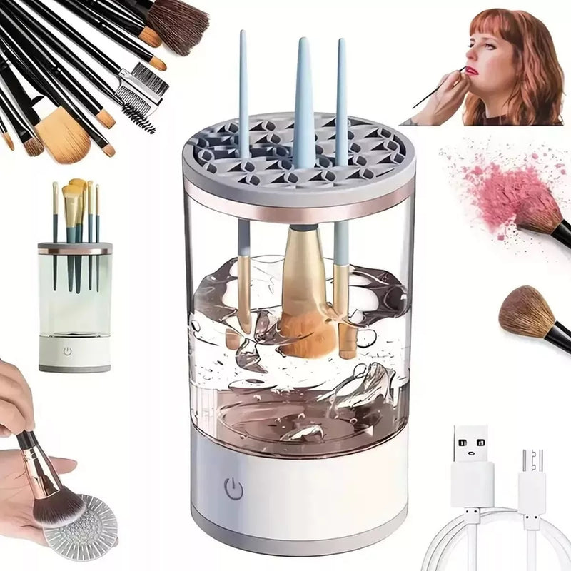 Lavador Eléctrico de Brochas de Maquillaje + Regalo Exclusivo.